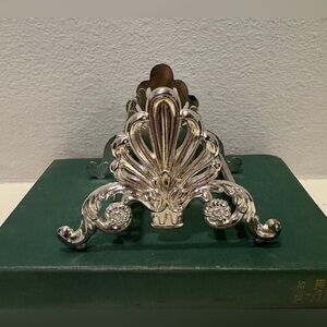 Vintage Silver Plated Leonard Italy Ornate Knife Rest